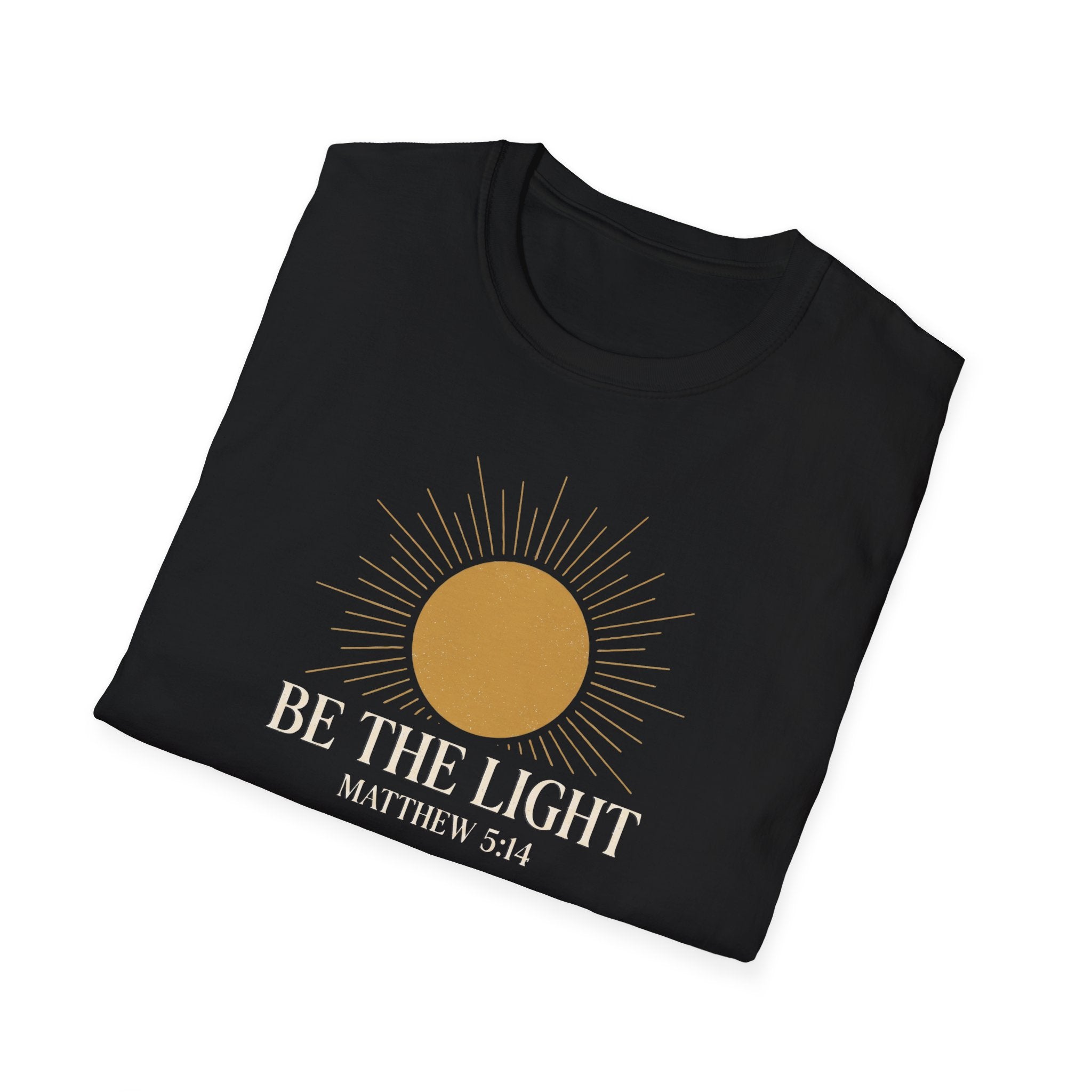 Be the Light T-Shirt — Matthew 5:14 Christian Inspirational Tee