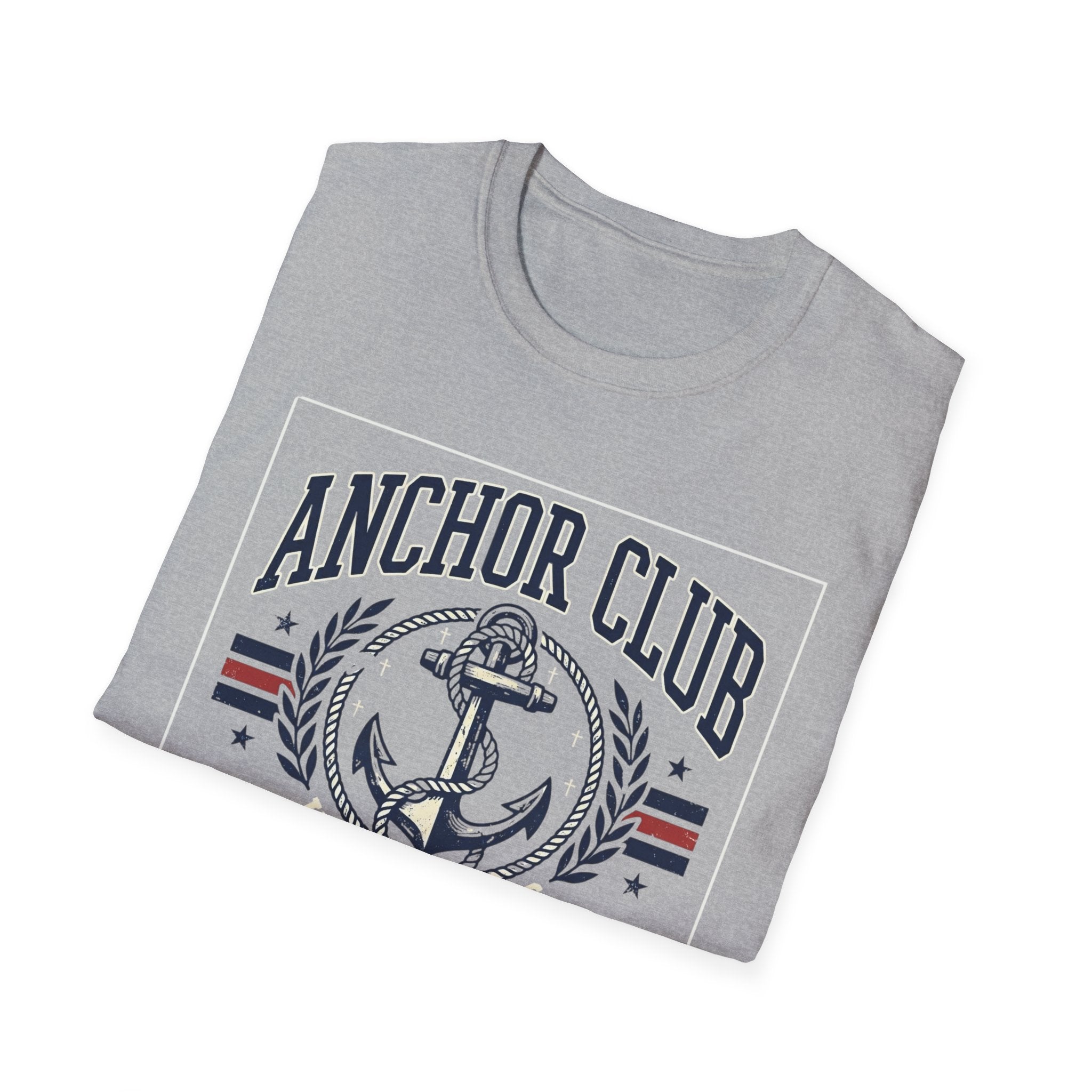 Anchor Club T-Shirt — 'Hope Holds' Nautical Anchor Graphic (Hebrews 6:19)