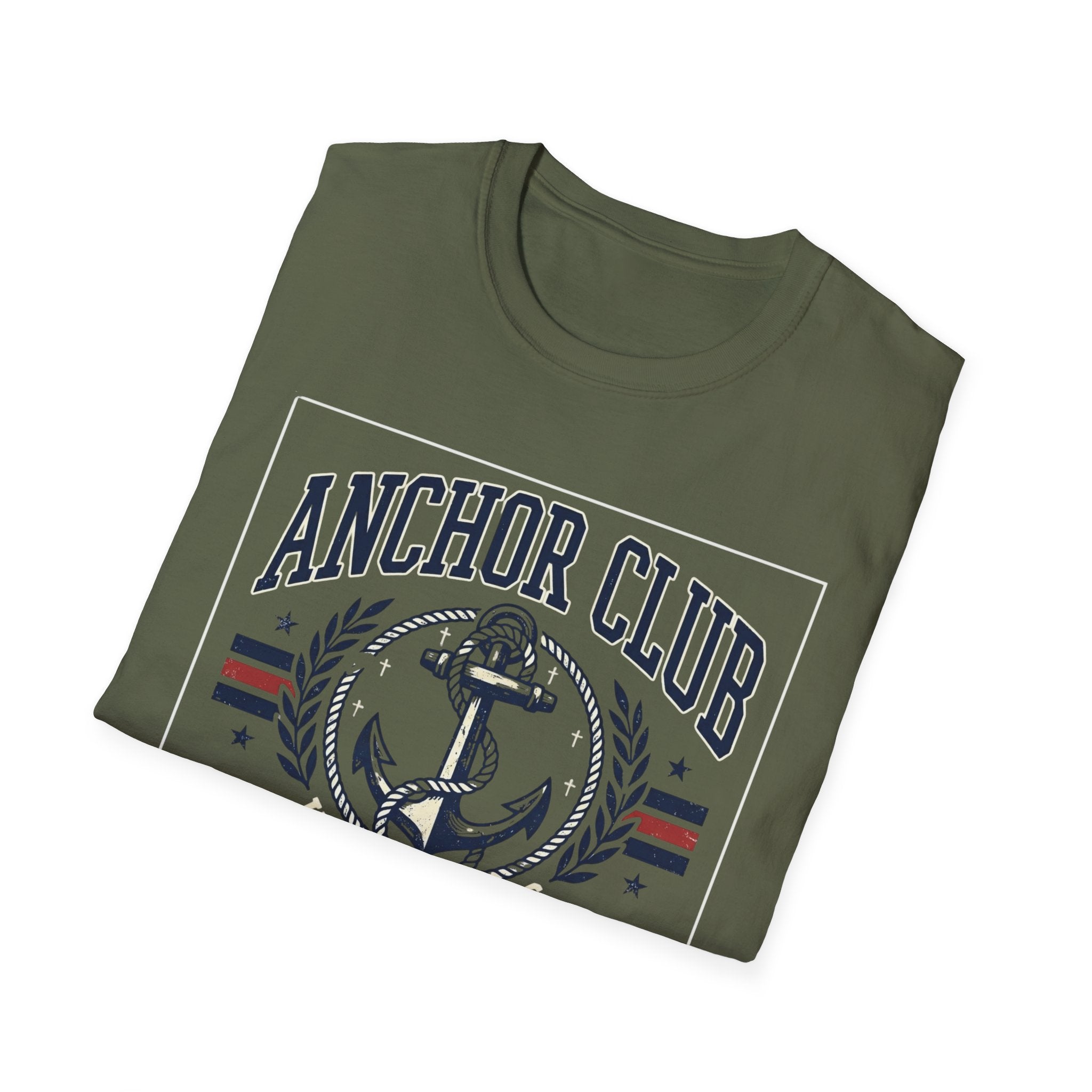Anchor Club T-Shirt — 'Hope Holds' Nautical Anchor Graphic (Hebrews 6:19)