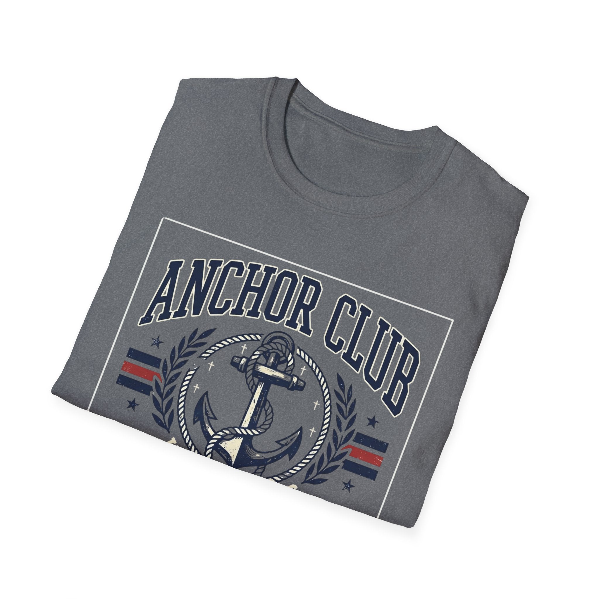 Anchor Club T-Shirt — 'Hope Holds' Nautical Anchor Graphic (Hebrews 6:19)