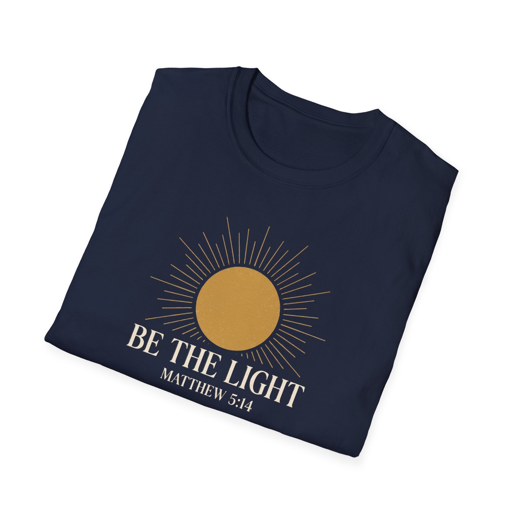Be the Light T-Shirt — Matthew 5:14 Christian Inspirational Tee
