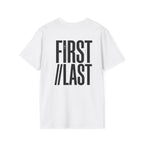 First // Last Graphic T‑Shirt