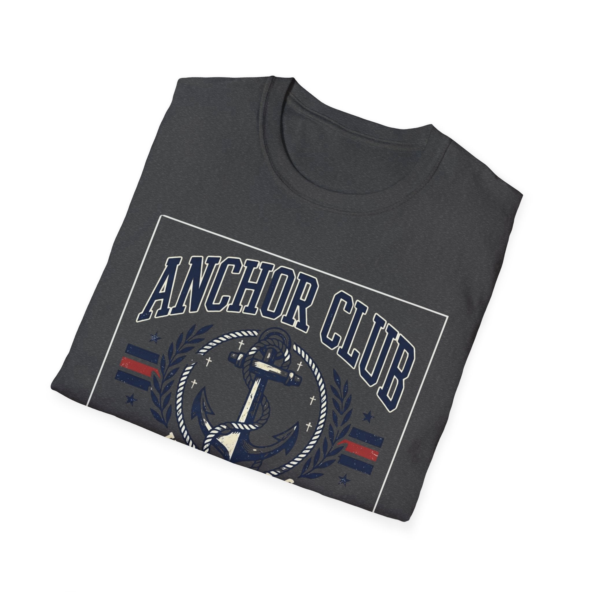 Anchor Club T-Shirt — 'Hope Holds' Nautical Anchor Graphic (Hebrews 6:19)