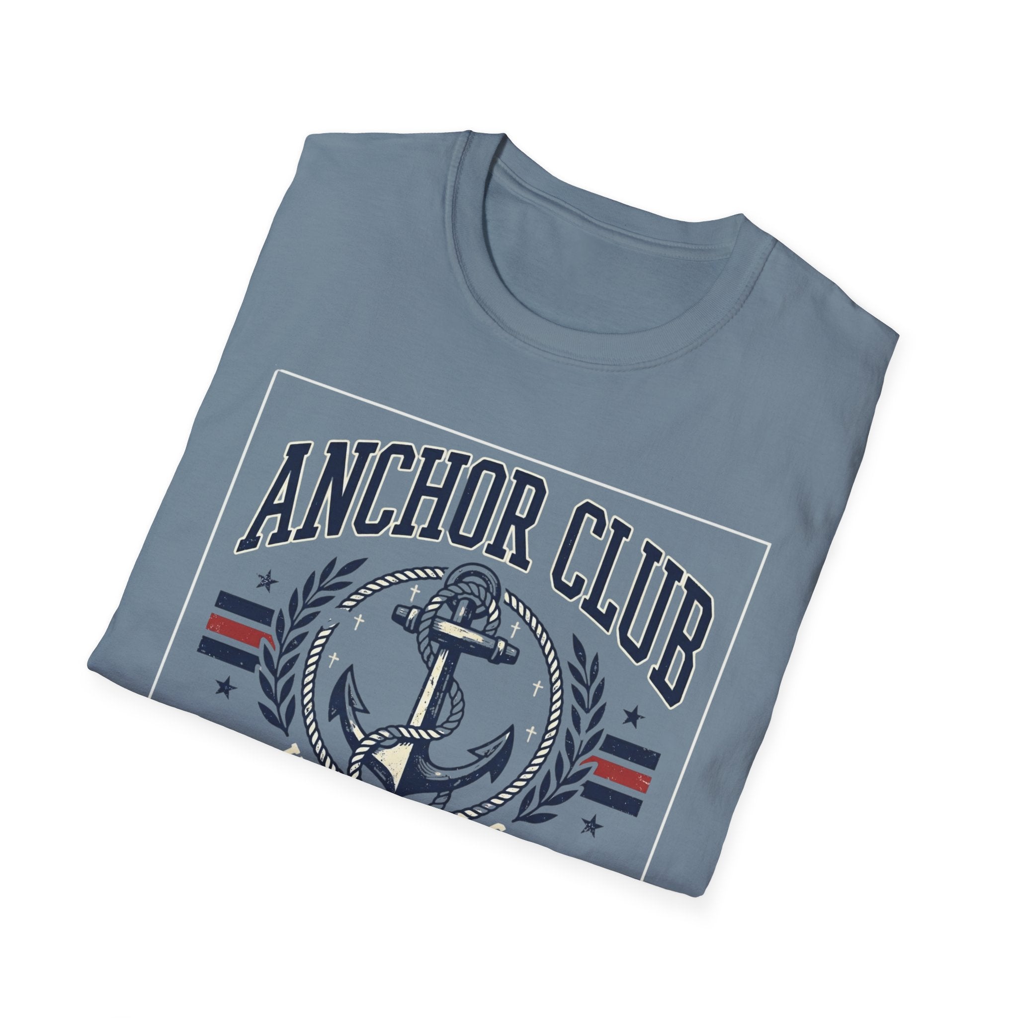 Anchor Club T-Shirt — 'Hope Holds' Nautical Anchor Graphic (Hebrews 6:19)