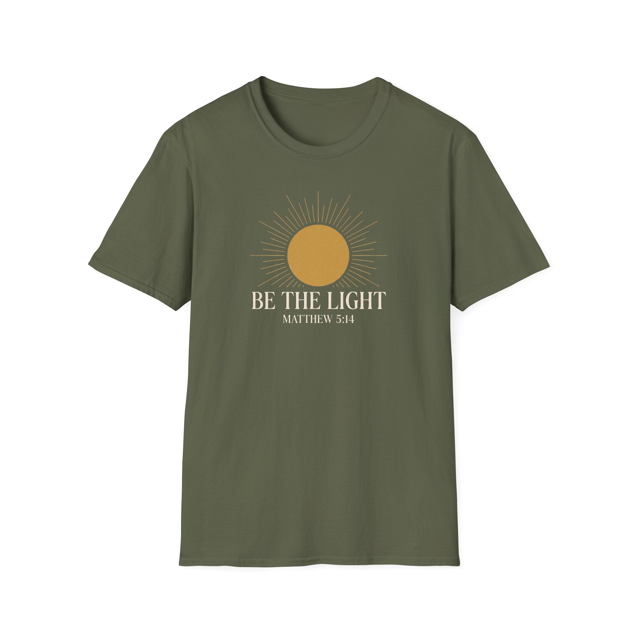 Be the Light T-Shirt — Matthew 5:14 Christian Inspirational Tee